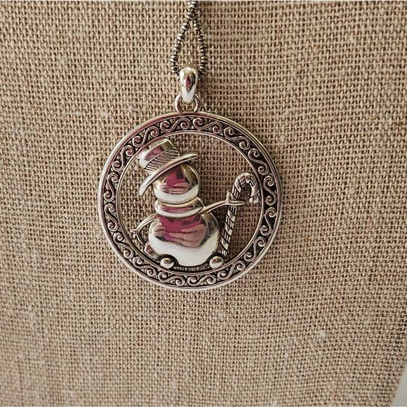 Brighton Snowman Pendant Necklace - Picture 4 of 5